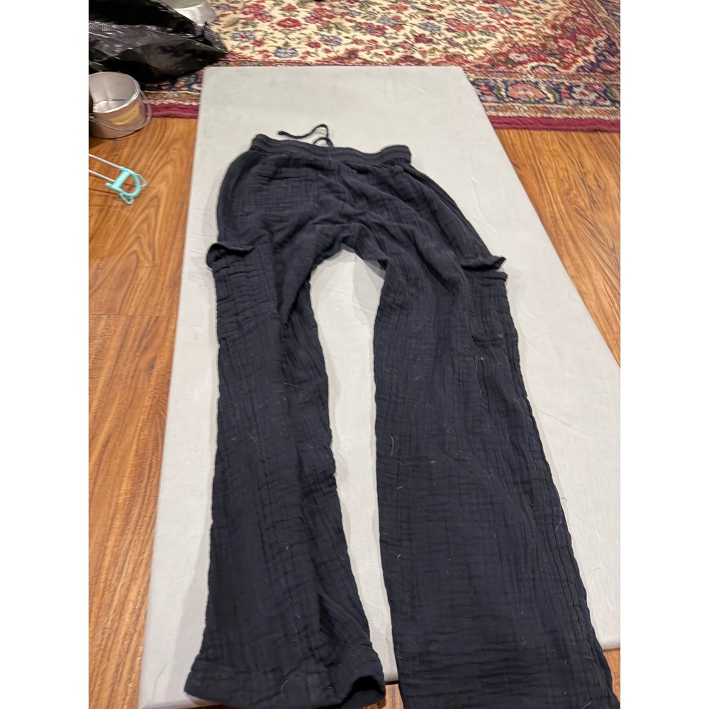 Gorpcore Women Aeropostale Gauze Cargo Pants XS Black